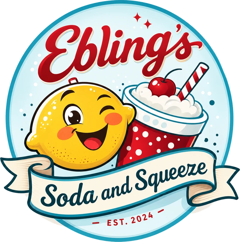 Ebling's Soda and Squeeze logo